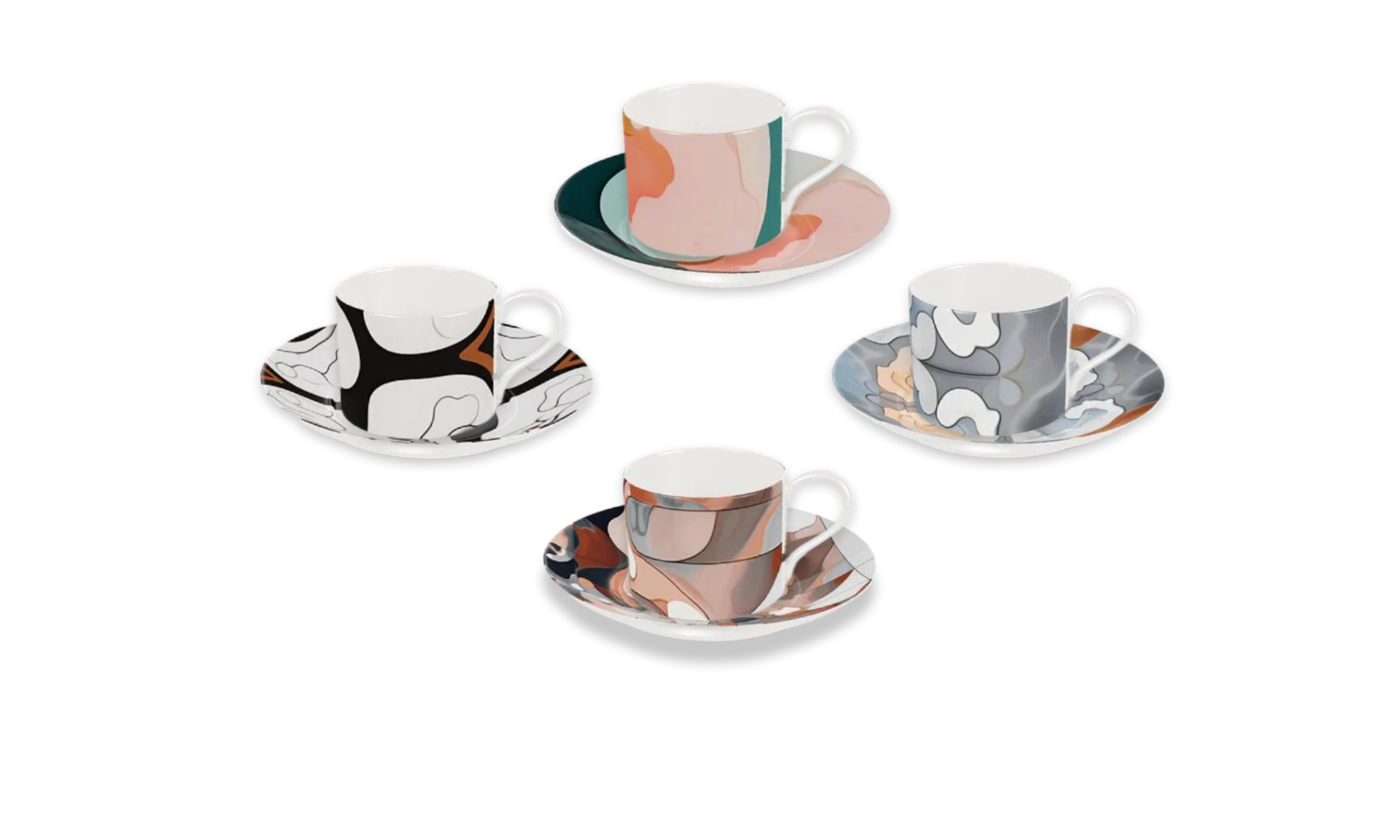 Rustic Elegance | Bone China Tea Cup Set