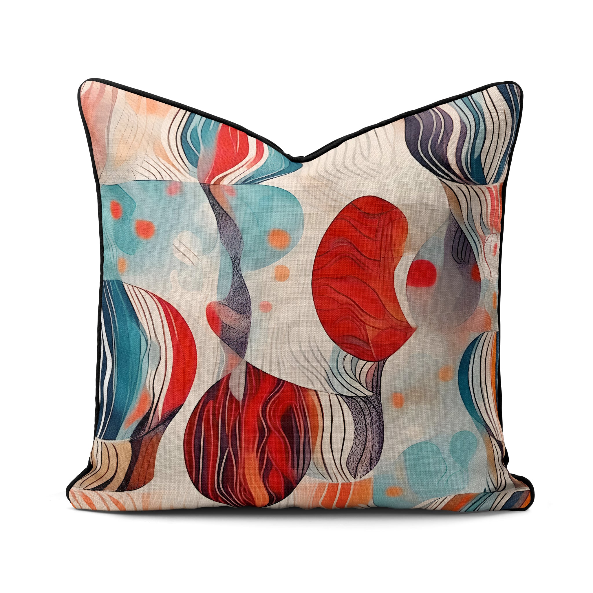 Bold Geo Retro | Canvas Cushion