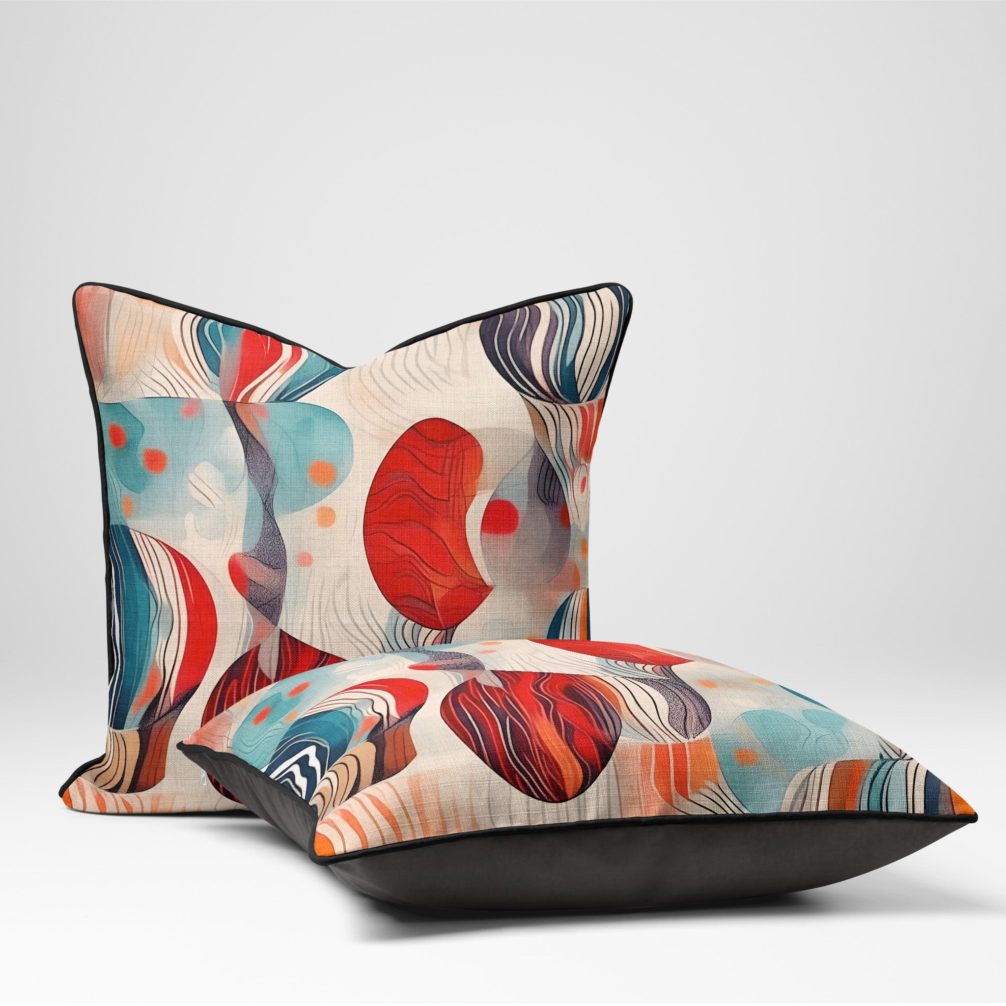 Bold Geo Retro | Canvas Cushion