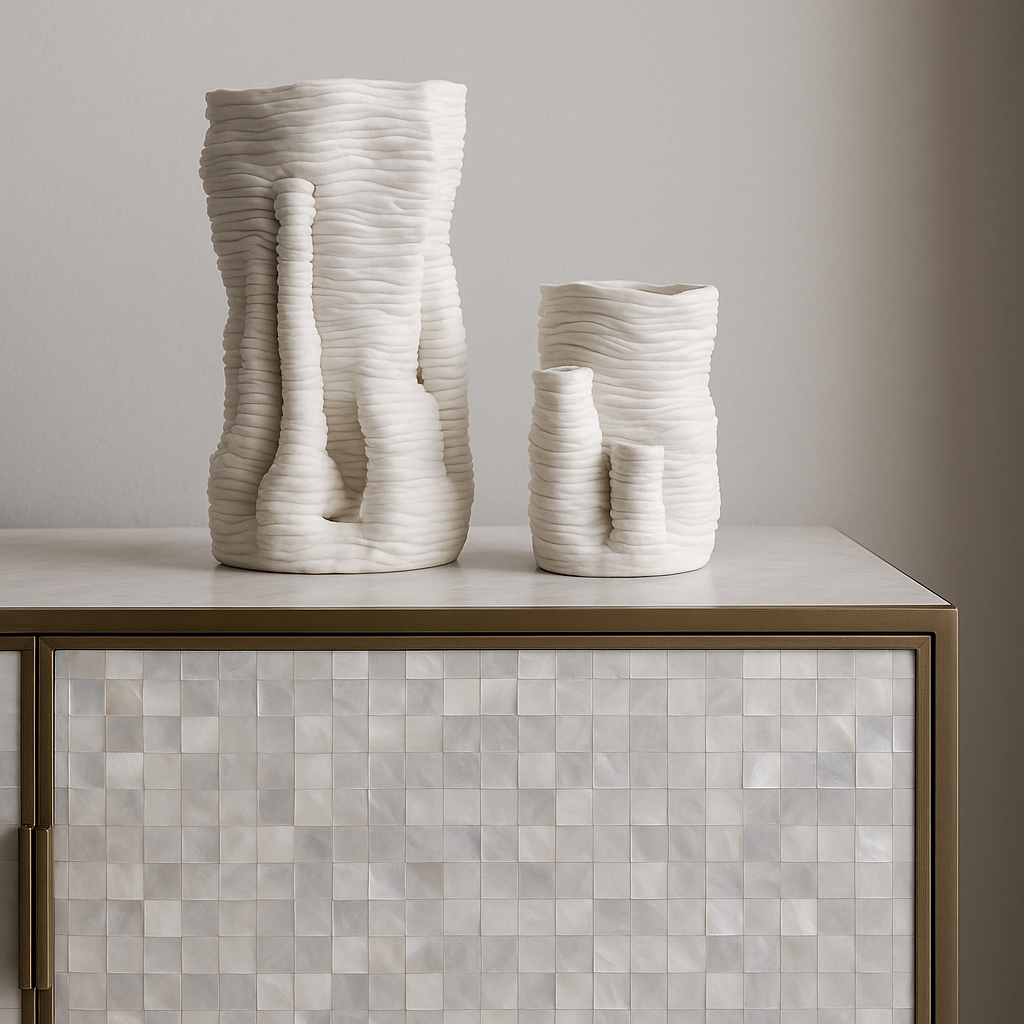 Modern Geometric Resin Vase