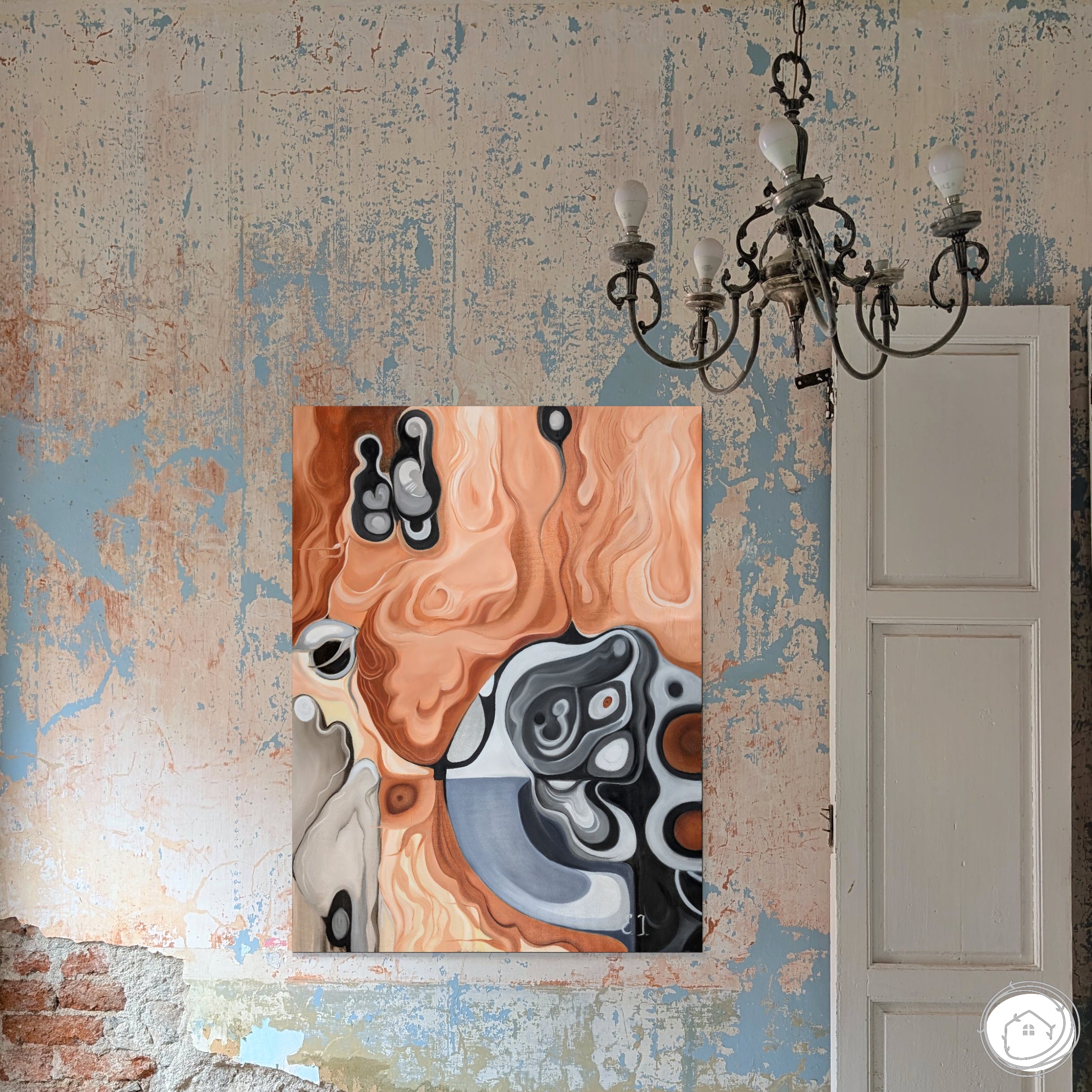 Interior Drift - Abstract painting, 2023