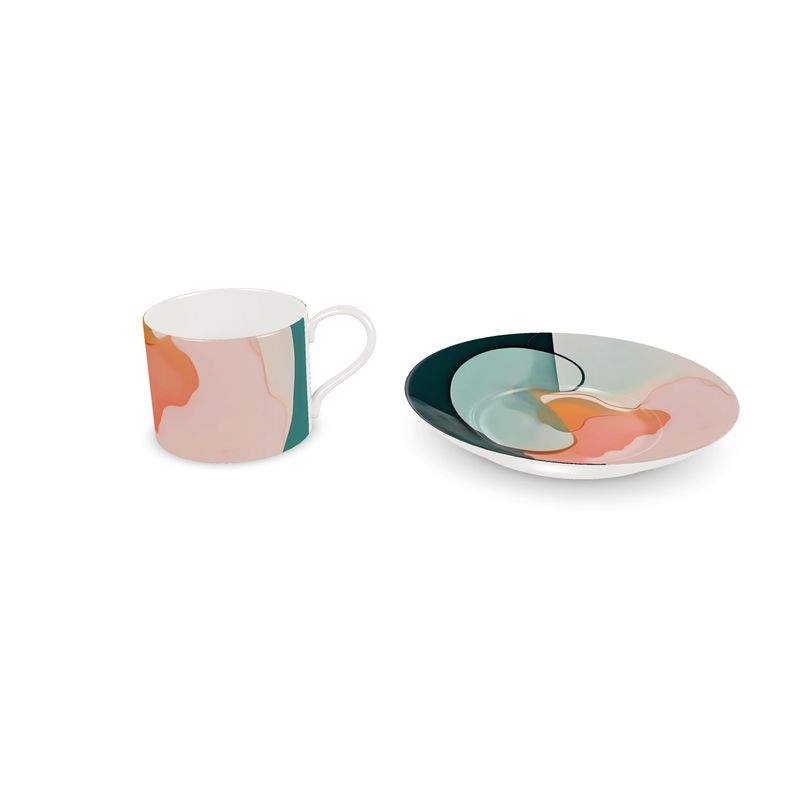 Tropical Bloom | Bone China Tea Cup Set