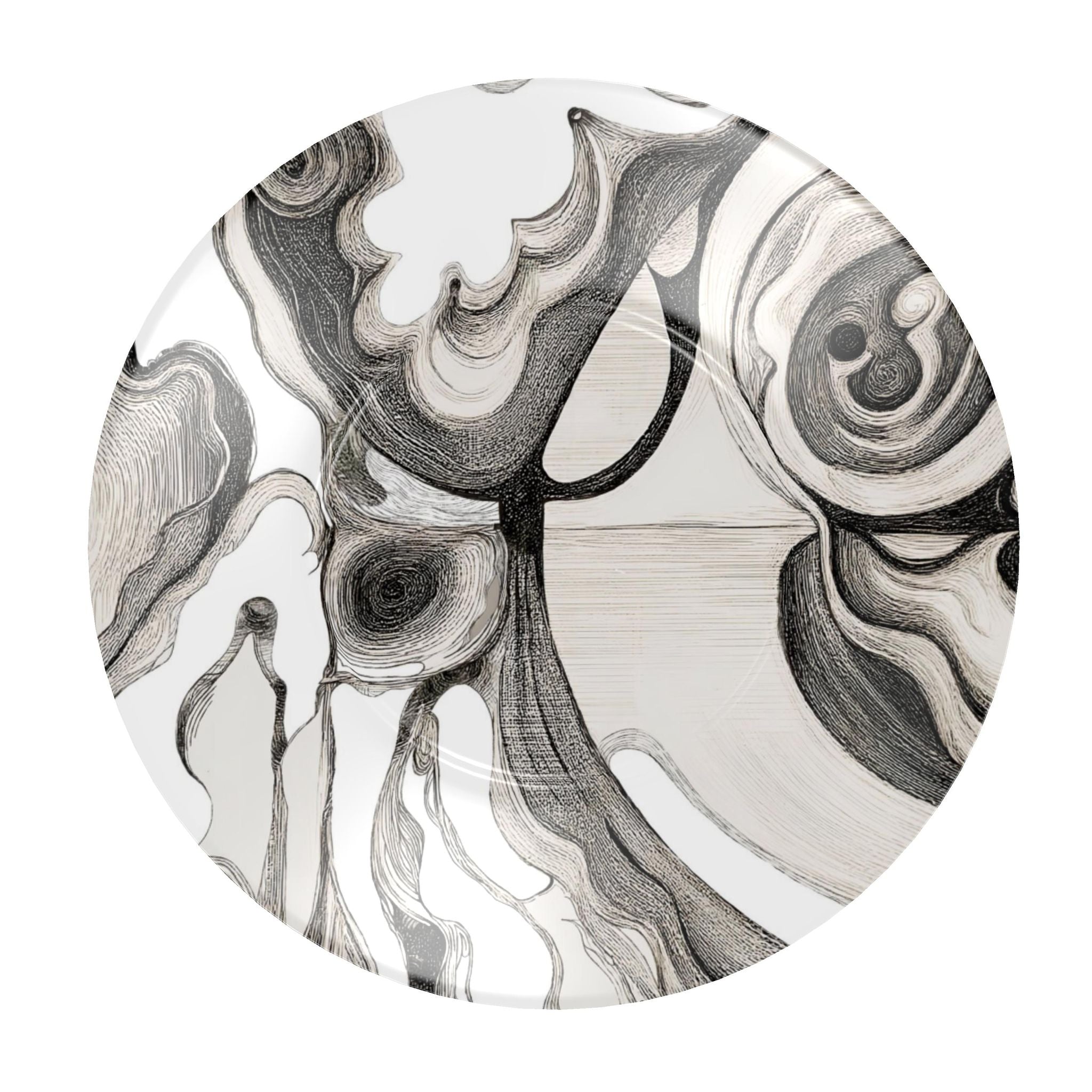Monochrome Flow Cup & Saucer