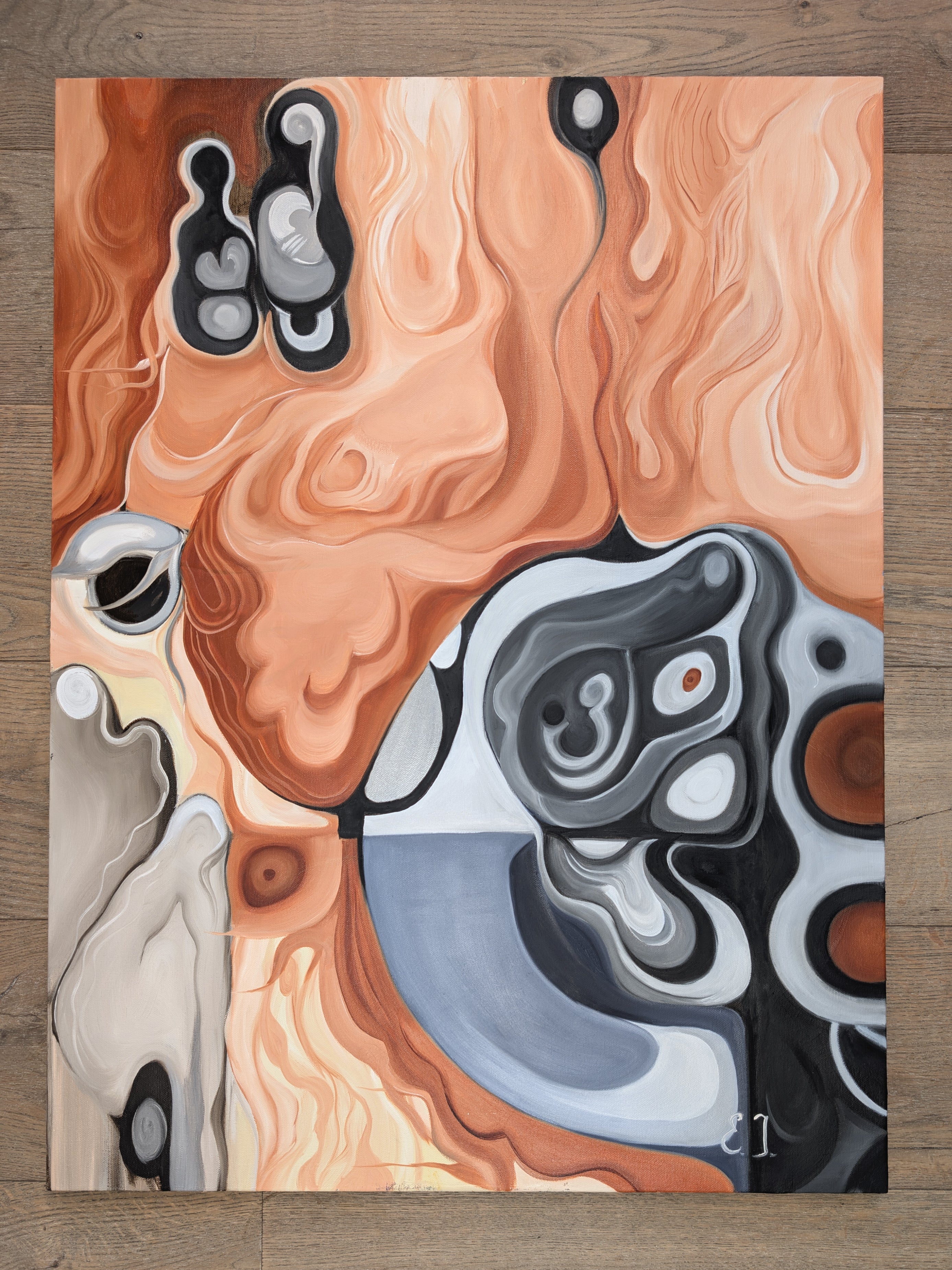 Interior Drift - Abstract painting, 2023